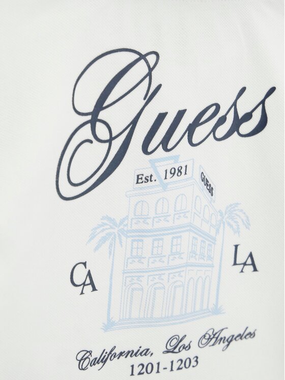 Guess Guess Set polo și pantaloni scurți I6GG03 KADZ4 Bleumarin Regular Fit
