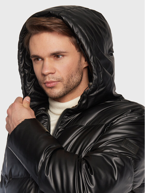 KARL LAGERFELD KARL LAGERFELD Dirbtinės odos striukė 505045 524549 Juoda Regular Fit