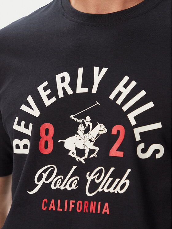 Beverly Hills Polo Club Beverly Hills Polo Club Тишърт P-SS26M-TS1290NVY Тъмносин Regular Fit