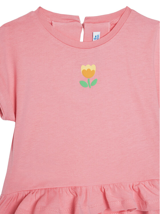 Mayoral Mayoral Σετ 2 t-shirts και παντελόνι 1206 Ροζ Regular Fit