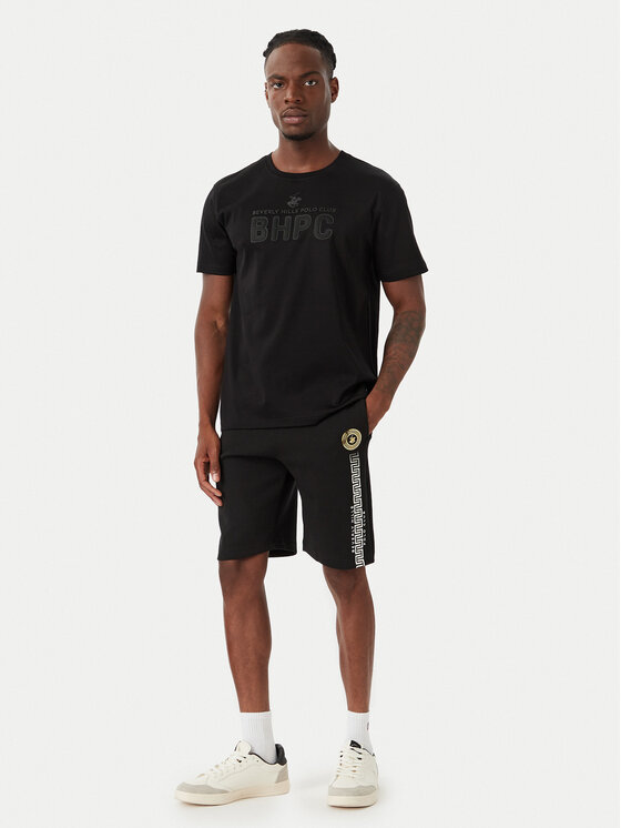 Beverly Hills Polo Club Beverly Hills Polo Club Tricou M1621 Negru Regular Fit