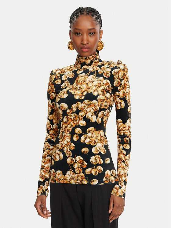 Balmain Balmain Halenka DF0AR092JJ44 Černá Slim Fit