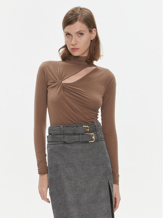 Pinko Blúzka Mononoke 102328 A17S Hnedá Regular Fit