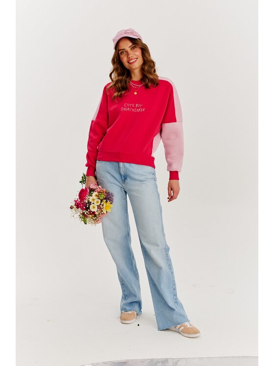 NAOKO NAOKO Bluza Overthinker Czerwony Regular Fit