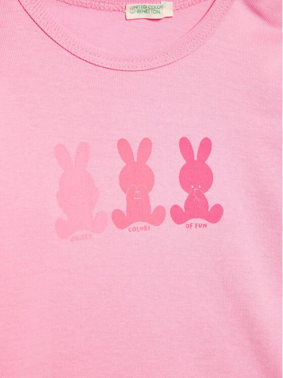 United Colors Of Benetton United Colors Of Benetton Блузка 3I9WA1001 Рожевий Regular Fit