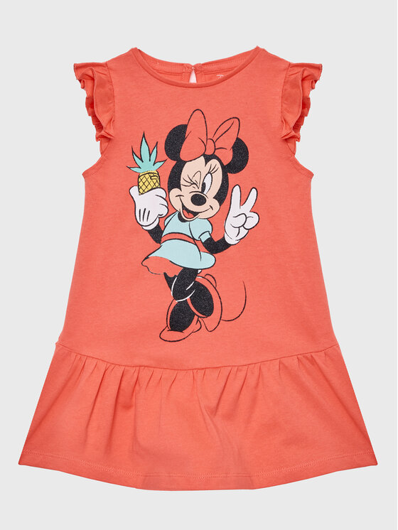 Zippy Zippy Igapäevane kleit Myszka Minnie ZBGAP0501 23013 Korallivärviline Regular Fit