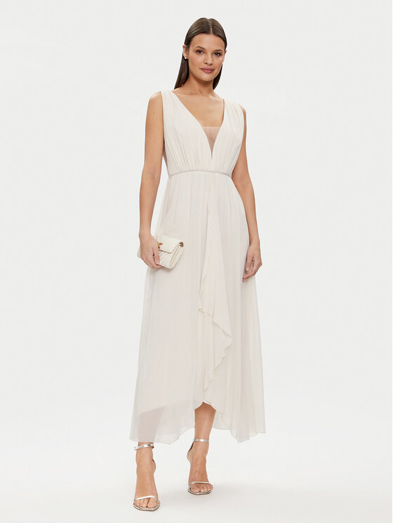 Rinascimento Rinascimento Rochie de seară CFC0117773003 Écru Regular Fit