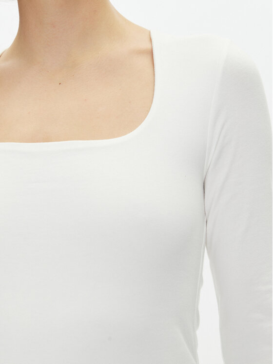 Gap Gap Bluzka 637795-02 Biały Regular Fit