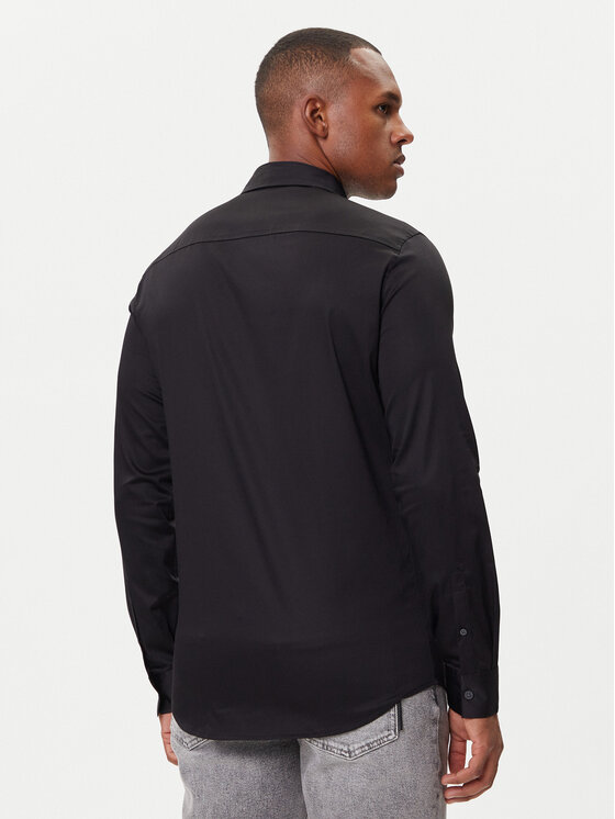 Armani Exchange Armani Exchange Marškiniai XM001867 AF10192 UC001 Juoda Slim Fit