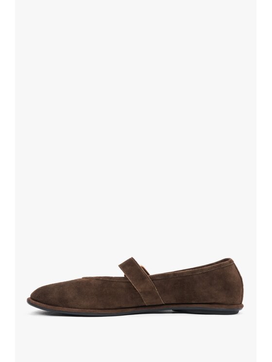 Estro Estro Μπαλαρίνες ER00119875 Σκούρο καφέ