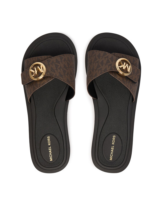 MICHAEL Michael Kors MICHAEL Michael Kors Šľapky MK Pool 40R6MKFA1B Hnedá