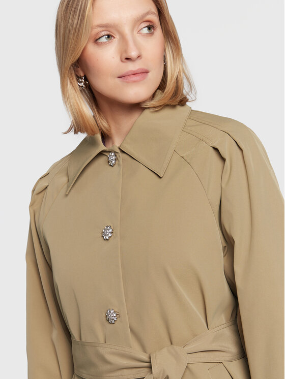 Custommade Custommade Trench Flora 999502828 Zelena Regular Fit