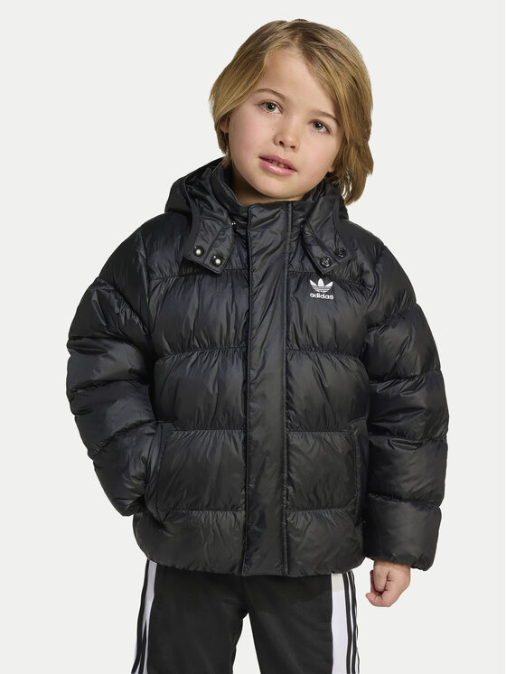 adidas adidas Pūkinė striukė JX0550 Juoda Loose Fit
