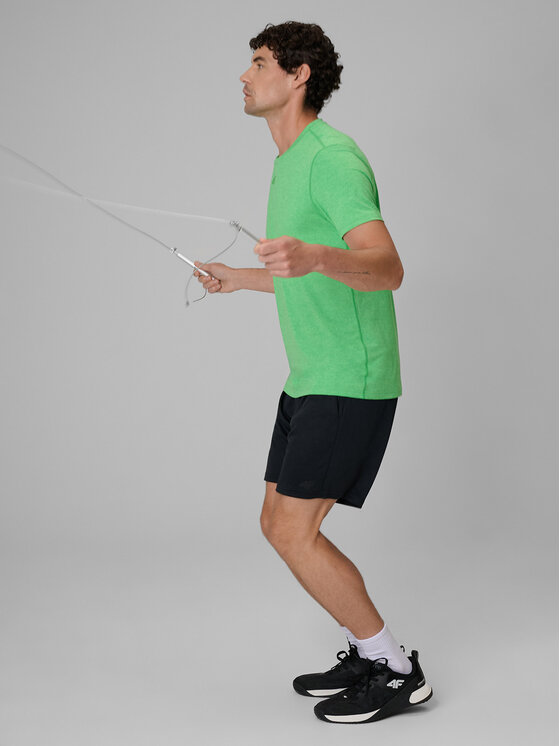 4F 4F Koszulka techniczna BASIC+ Zielony jasny Regular Fit