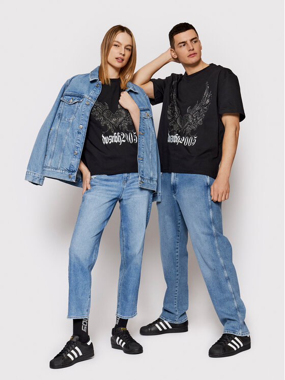 2005 2005 Тишърт Unisex Swan Черен Regular Fit