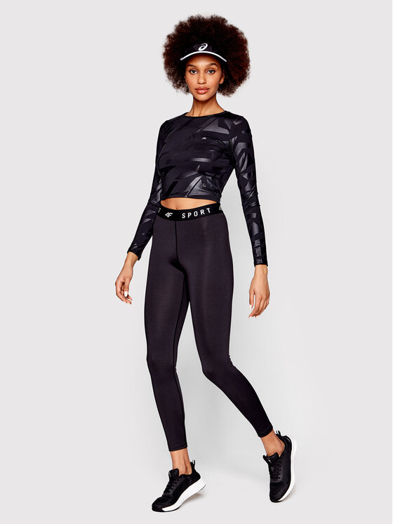 4F 4F Legginsy H4L22-SPDF35 Czarny Slim Fit
