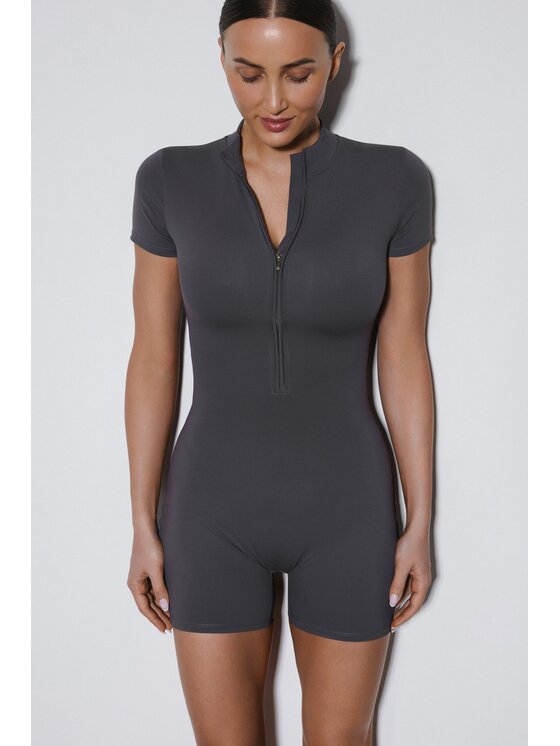 Estro Estro Kombinezon ER00119500 Szary Slim Fit