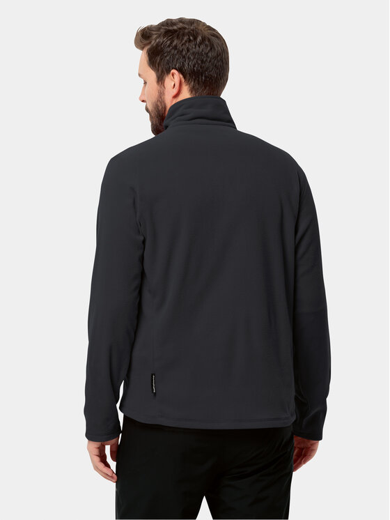 Jack Wolfskin Jack Wolfskin Fliso džemperis Taunus Fz 1711451 Juoda Regular Fit