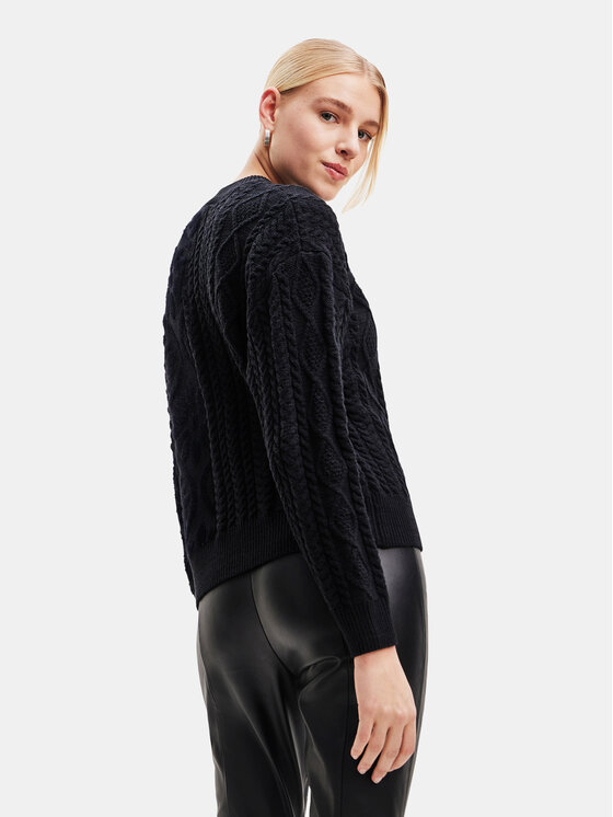 Desigual Desigual Maglione 23WWJF50 Nero Loose Fit