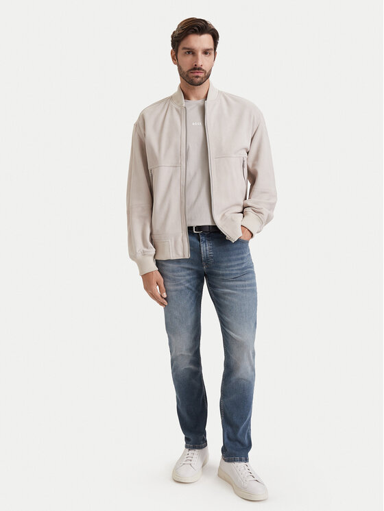 BOSS BOSS Jeansy Delaware 50564563 Szary ciemny Slim Fit