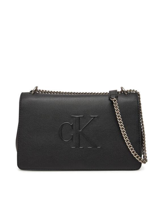 Calvin Klein Jeans Calvin Klein Jeans Torbica Sculpted Ew Flap Conv Chain LV04K3035G Crna