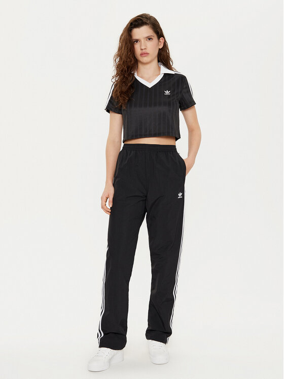 adidas adidas Póló adicolor Football Jacquard JD2606 Fekete Slim Fit