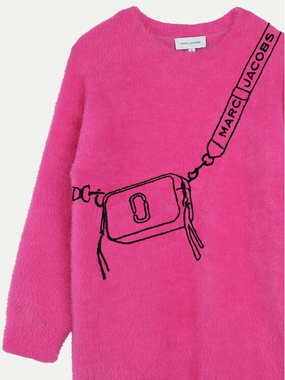 Marc Jacobs Marc Jacobs Плетена рокля W60386 D Розов Regular Fit