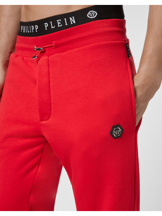 PHILIPP PLEIN PHILIPP PLEIN Spodnie dresowe 7169 Czerwony Jogger Fit