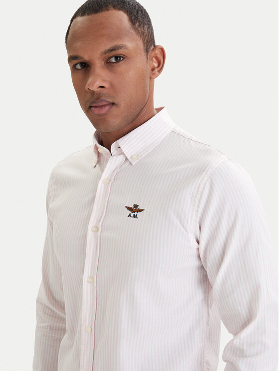 Aeronautica Militare Aeronautica Militare Cămașă 261CA1320UCT03532 Roz Regular Fit