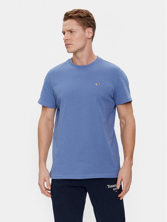 Tommy Jeans Tommy Jeans T-Shirt Classic DM0DM09598 Modrá Regular Fit