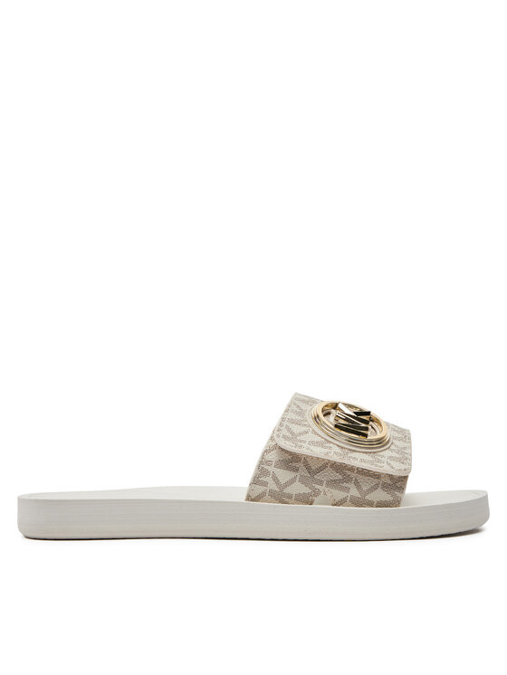 MICHAEL Michael Kors MICHAEL Michael Kors Šlepetės Mk Charm Slide 40R4MKFA1B Écru