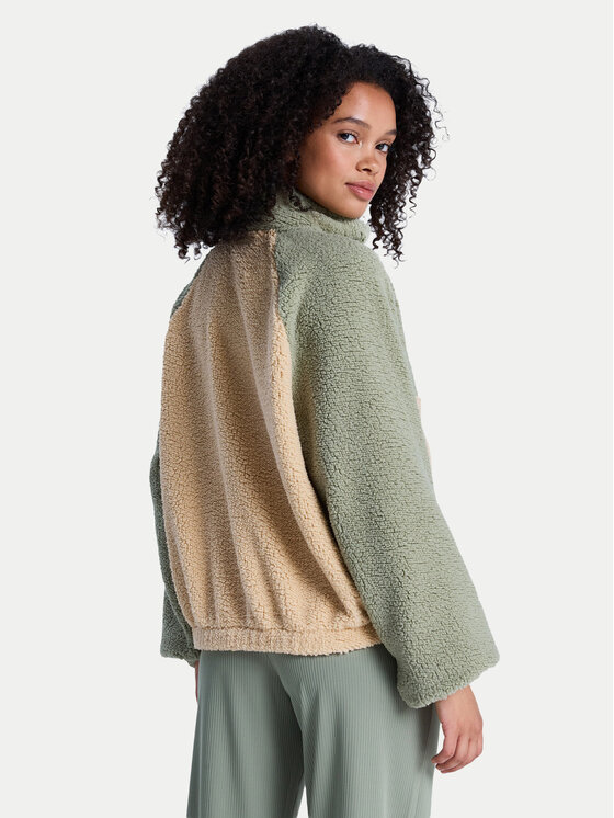 Roxy Roxy Felpa di pile Boundless Spirit ERJPF03249 Verde Regular Fit