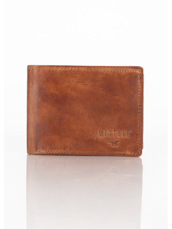 Mustang Mustang Portfel męski DENIMO HIGH WALLET Brązowy