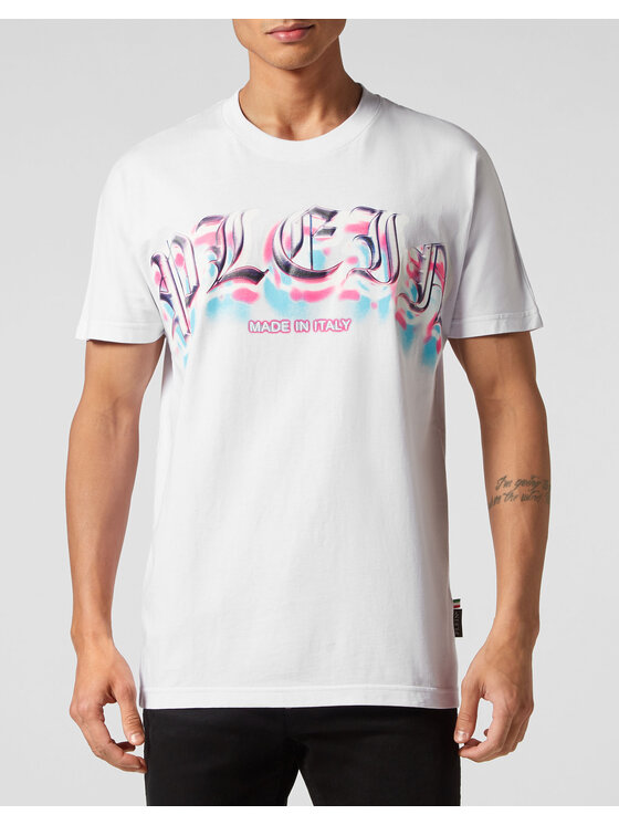 PHILIPP PLEIN PHILIPP PLEIN T-shirt 1345 Bianco Regular Fit