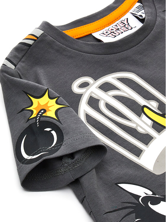 Original Marines Original Marines Тишърт LOONEY TUNES DDPV0346NM Сив Regular Fit