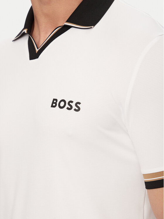 BOSS BOSS Polo marškinėliai Serve 2 50559200 Balta Slim Fit