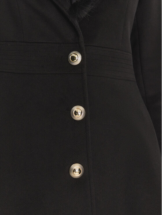 Rinascimento Rinascimento Palton CFC0121914003 Negru Regular Fit