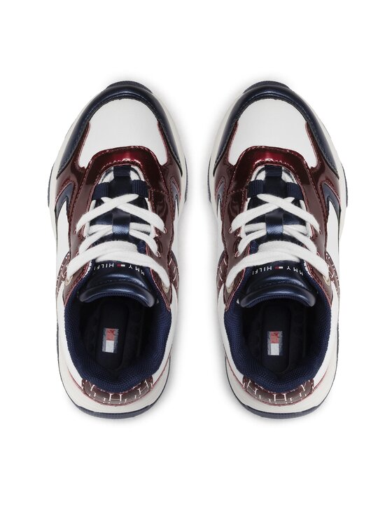 Tommy Hilfiger Tommy Hilfiger Sneakersy Low Cut Lace-Up Sneaker T3A9-32359-1447 M Biały