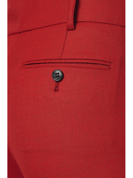 Lancerto Lancerto Spodnie materiałowe Cetona SP073225000007 Czerwony Regular Fit