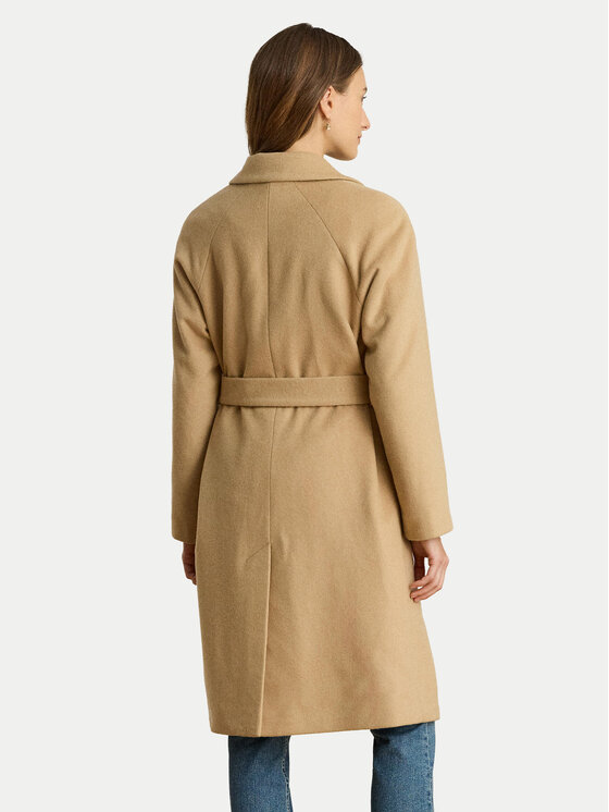 LAUREN RALPH LAUREN LAUREN RALPH LAUREN Vlněný kabát 297P04140002 Béžová Regular Fit