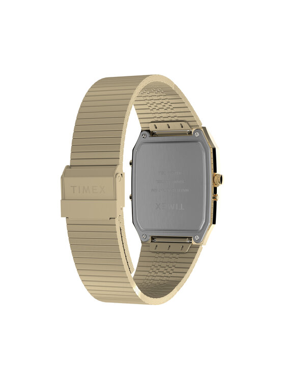 Timex Timex Zegarek Q Timex® 1982 Chronograph TW2Y06000 Złoty