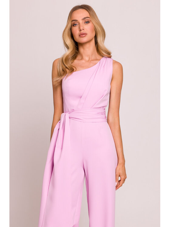 Made of Emotion Made of Emotion Kombinezon M845 Różowy Sexy Straight Fit