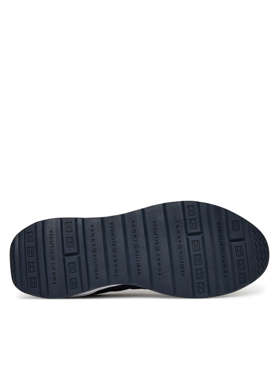 Tommy Hilfiger Tommy Hilfiger Sneakersy Retro Runner Nylon Mix FM0FM05523 Granatowy
