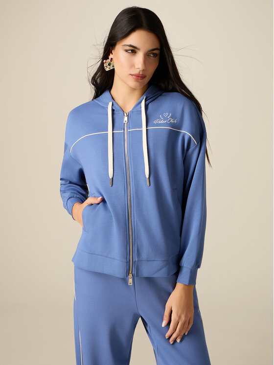 Oltre Oltre Felpa G826J004474N004 Blu Regular Fit