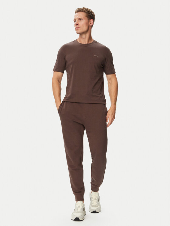 HUGO HUGO Marškinėliai Dero222 50466158 Ruda Regular Fit