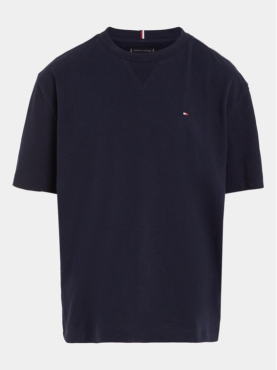 Tommy Hilfiger Tommy Hilfiger T-Shirt KB0KB08575 S Tmavomodrá Regular Fit