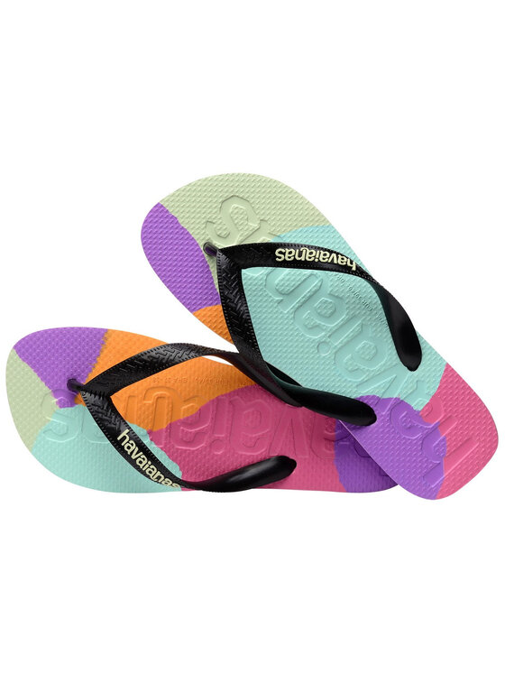 Havaianas Havaianas Japonki HAVAIANAS Infradito Donna Hav. Top logomania colors II 4147526.0090 Nero Czarny