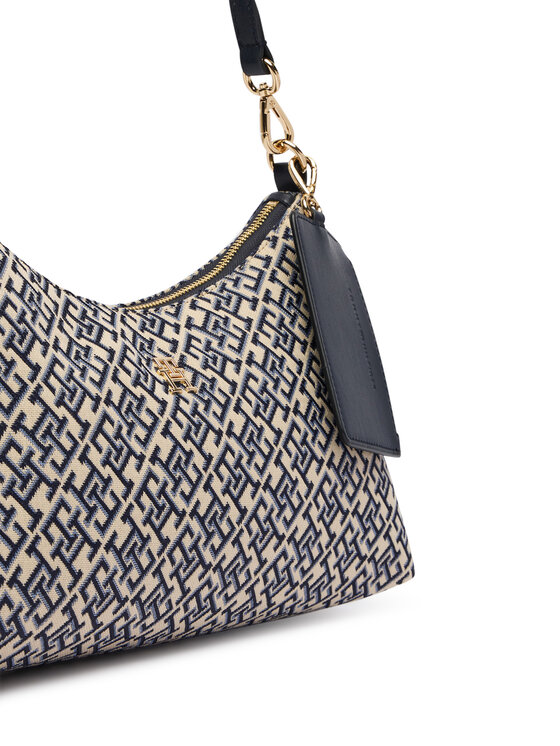Tommy Hilfiger Tommy Hilfiger Borsetta Th Icon Shoulder Bag Jacquard AW0AW18907 Blu scuro