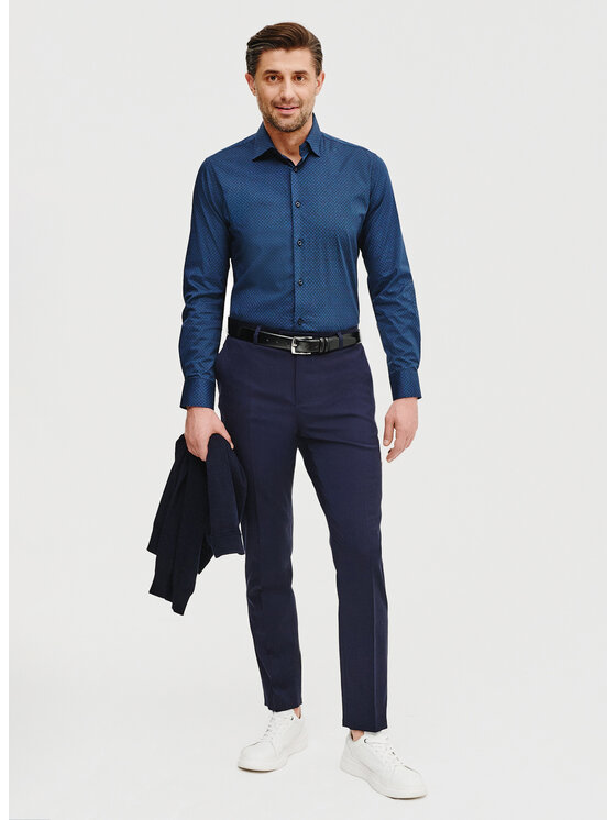 Pako Lorente Pako Lorente Koszula P25SF-1X-044 Niebieski Slim Fit