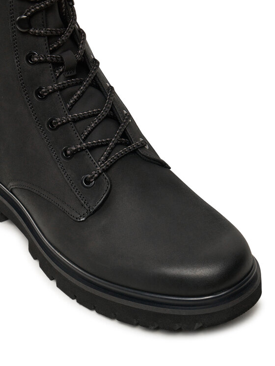 Calvin Klein Jeans Calvin Klein Jeans Μπότες Eva Boot Mid Laceup Rebellious YM0YM01071 Μαύρο